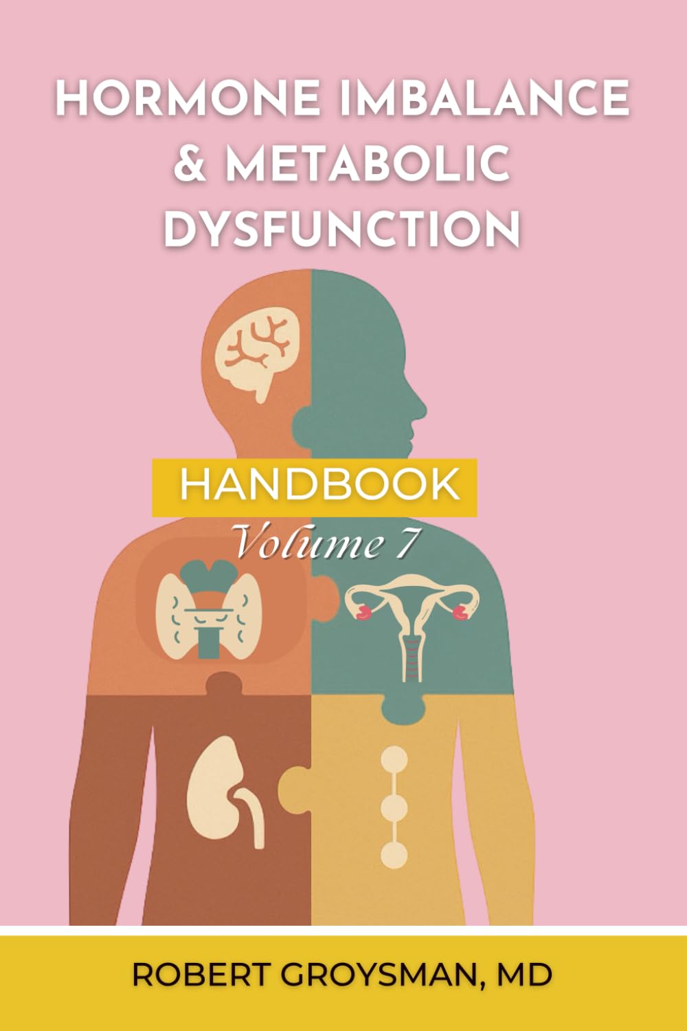 Book cover: Hormone Imbalance and Metabolic Dysfunction, The Complete Long COVID Handbook Volume 7, by Robert Groysman, MD